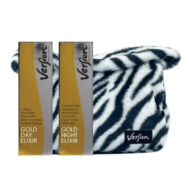 Version Xmas Pack Limited Edition Gold Day Elixir Κρέμα Προσώπου Ημέρας 50ml & Gold Night Elixir Κρέμα Νυκτός 50ml
