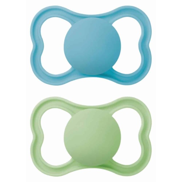 Mam Πιπίλα Supreme Σιλικόνης 6-16 μηνών Μπλε Πρασινο – Συλλογή Better Together 2τμχ (245S)