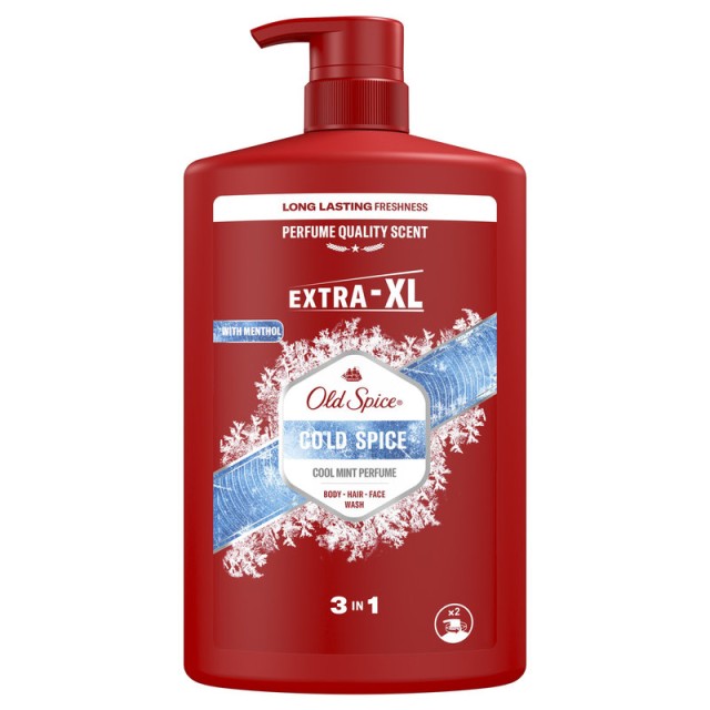 Old Spice Cold Spice Ανδρικό Αφρόλουτρο και Σαμπουάν 1000ml