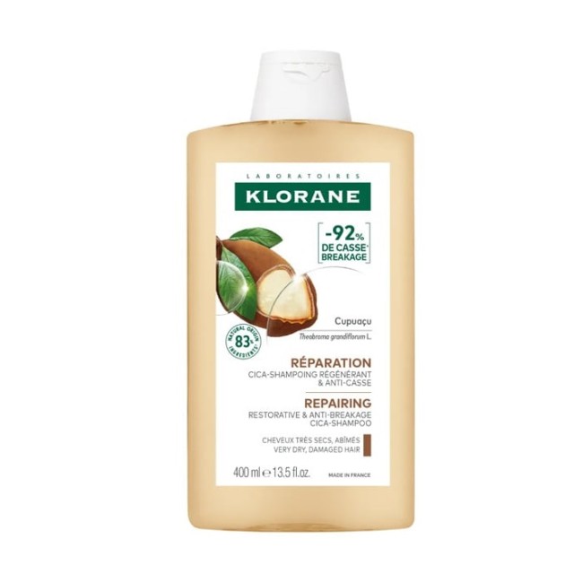 Klorane Σαμπουάν Θρέψης & Επανόρθωσης για Ξηρά Μαλλιά με Βούτυρο Cupuacu 400ml