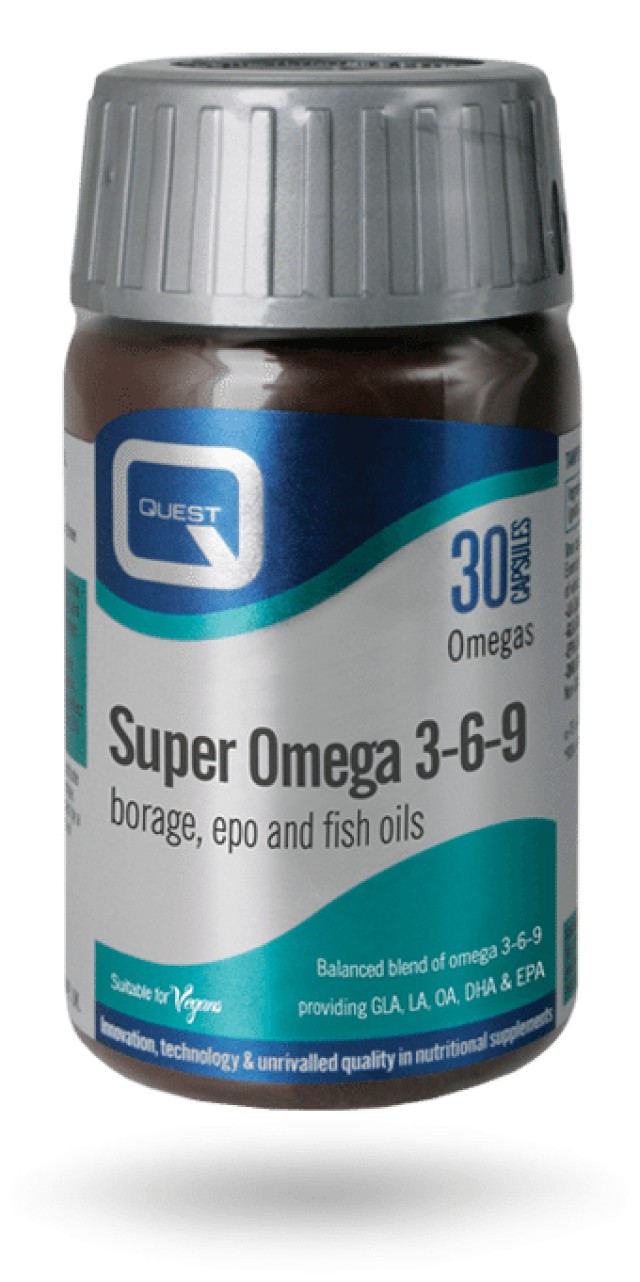 Quest vitamins Super Omega 3-6-9, 30caps