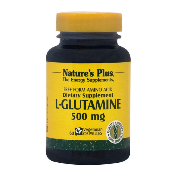 Natures Plus L-Glutamine 500 MG 60 φυτικές κάψουλες