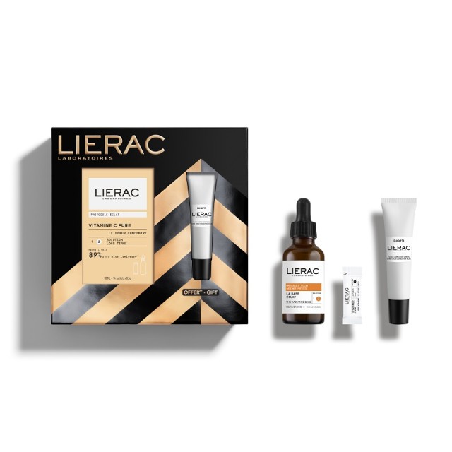 Lierac Xmas Pack Pure Vitamin C Concentrated Serum Ορός Προσώπου 30ml + Δώρο Diopti Dark Circle Correction Fluid Λεπτόρρευστη Κρέμα Διόρθωσης Μαύρων Κύκλων 15ml