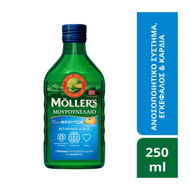 Möller’s Μουρουνέλαιο Γεύση Φρούτων 250ml