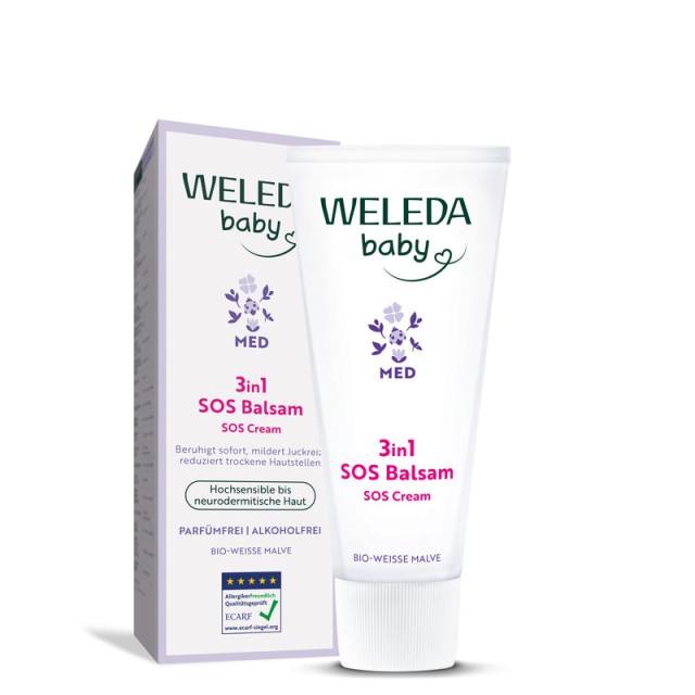Weleda Baby MED 3 σε 1 SOS Βάλσαμο με Μολόχα 50ml