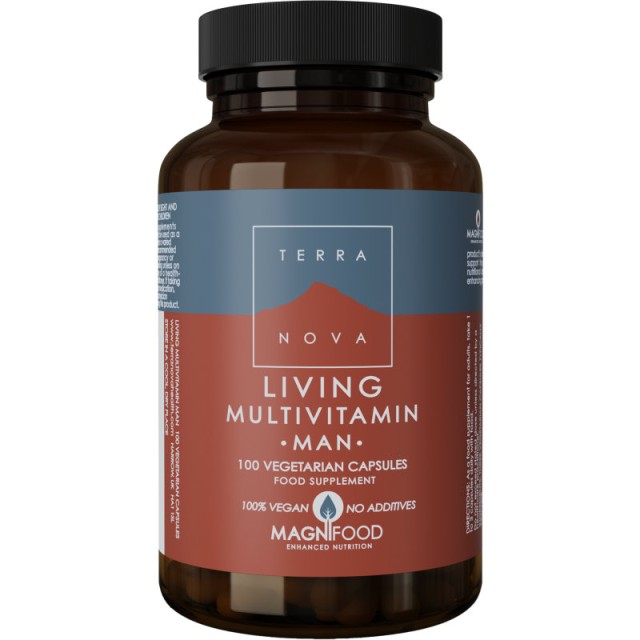 Terranova Living Multivitamin Man Πολυβιταμίνη για τις Καθημερινές Ανάγκες των Ανδρών 100 κάψουλες