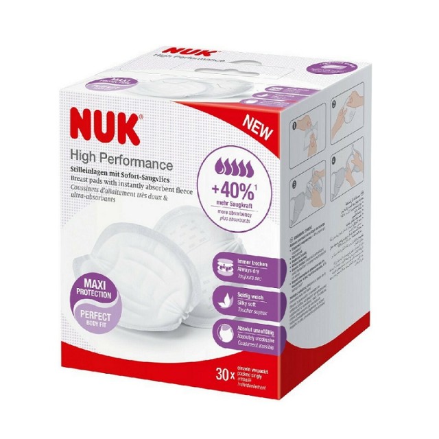 Nuk Επιθέματα Στήθους High Performance 30 Τεμάχια