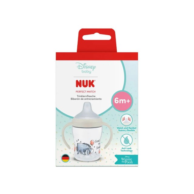 Nuk Perfect Match Eκπαιδευτικό Ποτηράκι με Στόμιο 6m+ Winnie the Pooh 150ml