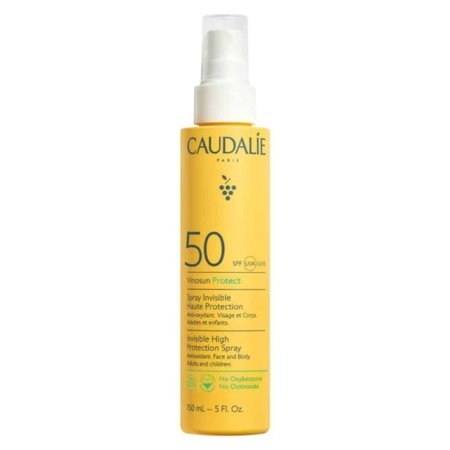 Caudalie Vinosun Protect Invisible Spray High Protection SPF 50 Αντηλιακή Κρέμα Προσώπου και Σώματος, 150ml