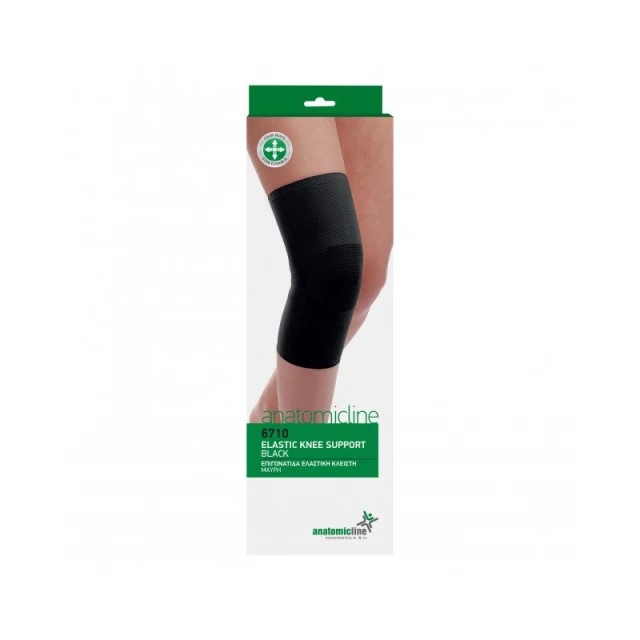 Anatomic Line 6710 Επιγονατίδα Ελαστική Κλειστή 2XLarge σε Μαύρο Χρώμα, 1 τεμάχιο