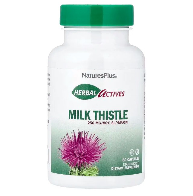 Natures Plus Milk Thistle 250mg 60 φυτικές κάψουλες