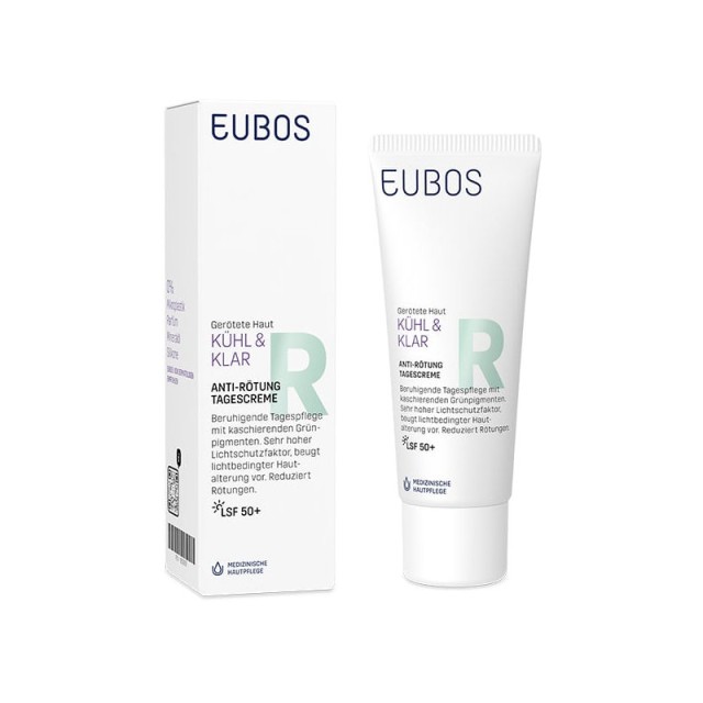 Eubos Cool & Calm Redness Relieving Day Cream Καταπραϋντική Κρέμα Ημέρας για την Ερυθρότητα SPF50 40ml