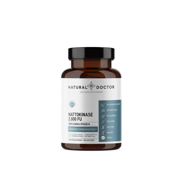 Natural Doctor Nattokinase 2.000 FU 120 φυτικές κάψουλες