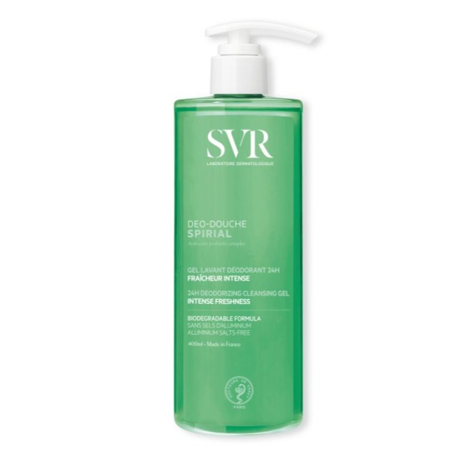 SVR Laboratoire Spirial Deo-Douche 24h Αφρόλουτρο με Αποσμητική Δράση για Έντονη Φρεσκάδα 400ml