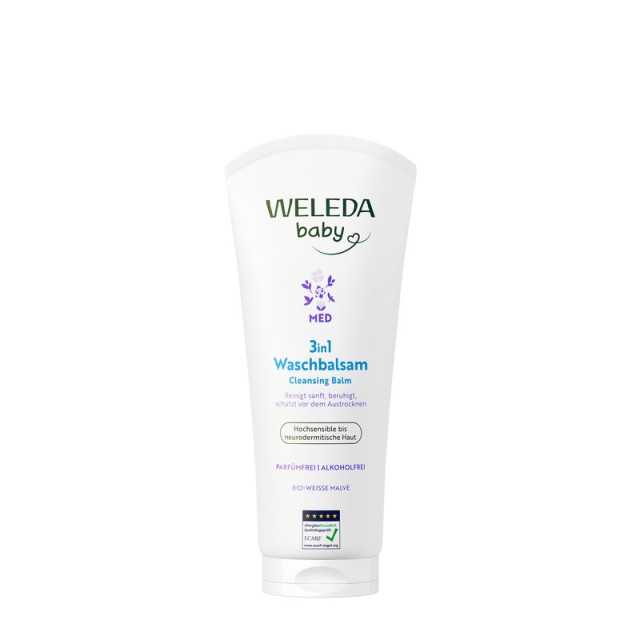 Weleda Baby MED 3 σε 1 Αναπλαστικό Βάλσαμο Καθαρισμού Μολόχα 200ml