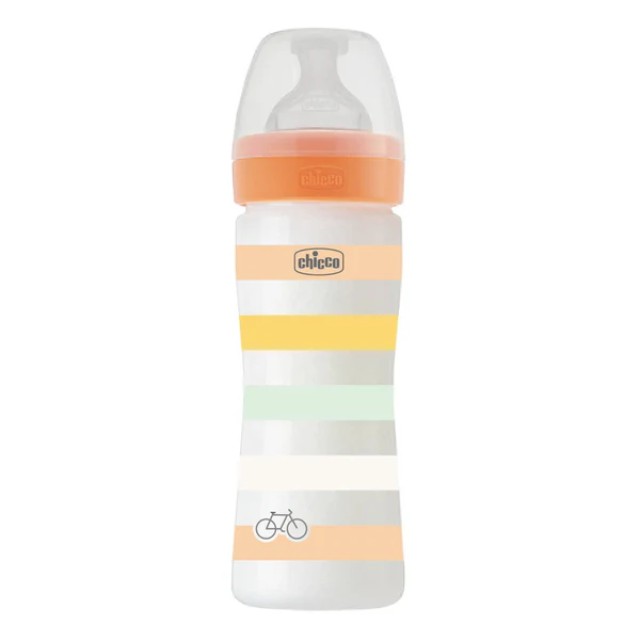 Chicco Well Being Μπιμπερό Πλαστικό Unisex 250ml 2m+, 1 τεμάχιο