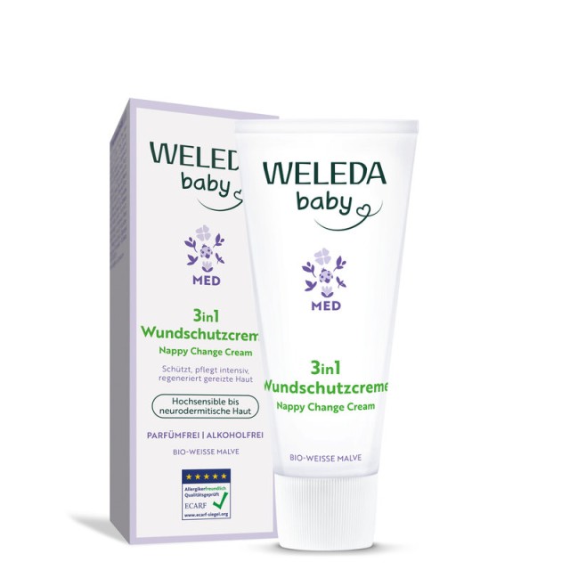 Weleda Baby MED 3 σε 1 Κρέμα Αλλαγής Πάνας με Μολόχα 50ml