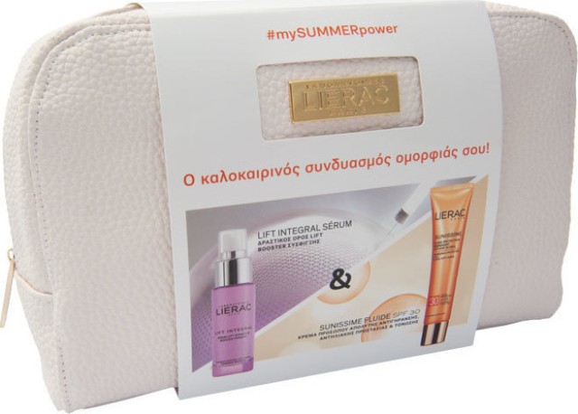Lierac Lift Integral Υπερεντατικός Ορός Lift 30ml & Sunissime Fluide Protecteur Energisant Anti-Age SPF30 40ml & Δώρο Νεσεσέρ