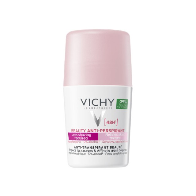 Vichy Deodorant 48h Ideal Finish Roll-on Αποσμητικό με 48 Ώρες Δράση 50ml
