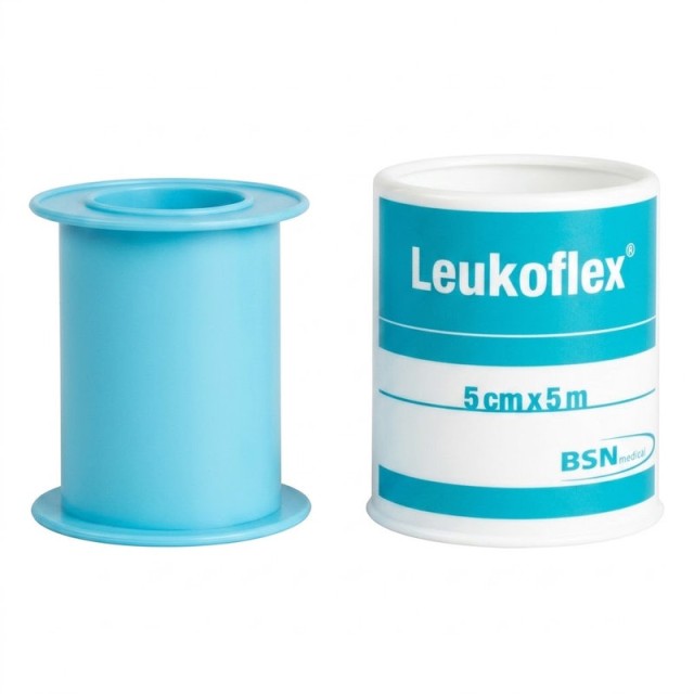 Leukoplast Leukoflex Aδιάβροχη Αυτοκόλλητη Επιδεσμική Ταινία 5cmx5m, 1 τεμάχιο