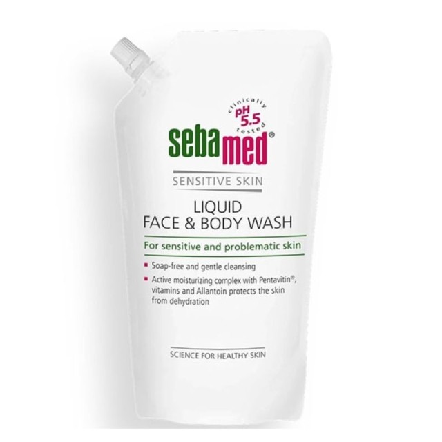 Sebamed Liquid Face & Body Wash Refill, Ανταλλακτικό Υγρό Καθαριστικό Προσώπου & Σώματος 1000ml