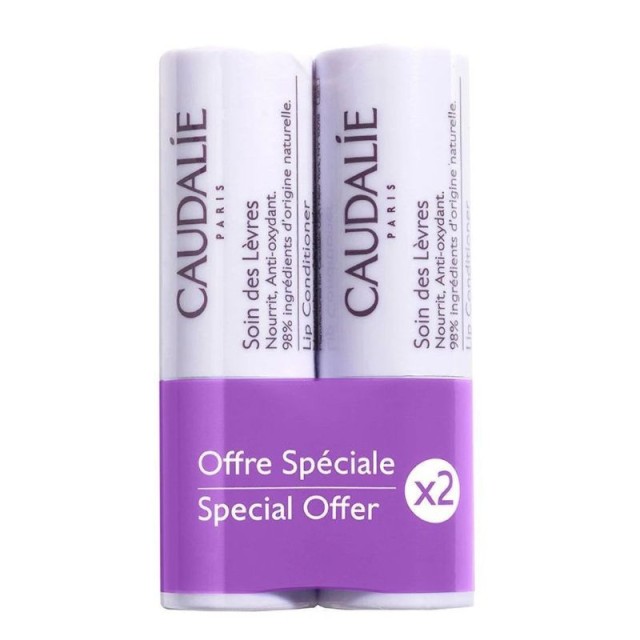 Caudalie Lip Conditioner Stick Lip Balm 2x4.5gr
