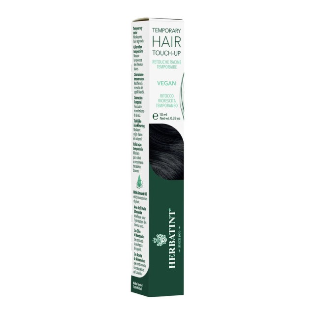Herbatint Temporary Hair Touch-up Προσωρινή Βαφή Μαλλιών σε Μαύρο Χρώμα 10ml
