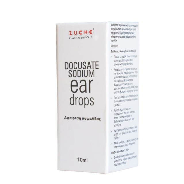 Zuche Pharmaceuticals Docusate Sodium Ear Drops 10ml