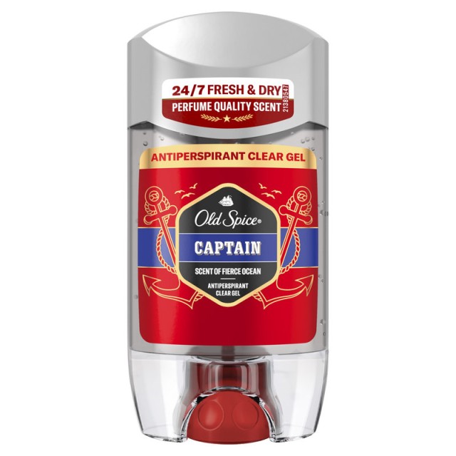 Old Spice Captain Αντιιδρωτικό Διάφανο Τζελ σε Στικ για Άνδρες 70ml