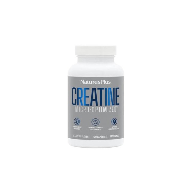 Natures Plus Creatine Monohydrate Κρεατίνη Μονοϋδρική 120 κάψουλες