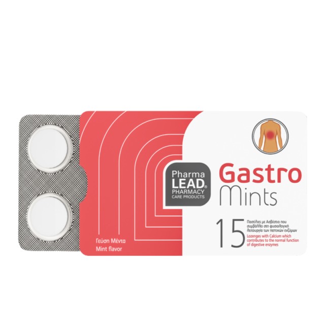 Pharmalead Gastro Mints με Γεύση Μέντα 15 παστίλιες