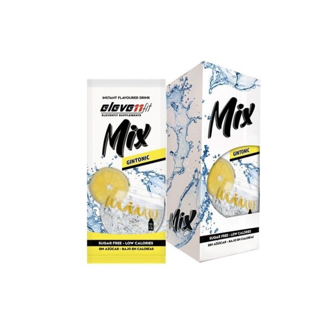 Elevenfit Mix Χυμός Σε Σκόνη Gin Tonic (Τζιν Τόνικ) Χωρίς Προσθήκη Ζάχαρης 12pack (12x9gr)