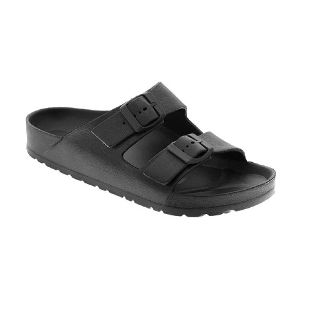 Steps Med Γυναικεία Ανατομική Καλοκαιρινή Παντόφλα Μαυρη Ν41 (2545)