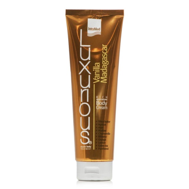 Intermed Luxurious Moisturizing Body Cream Vanilla Madagaca 280ml