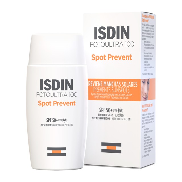 Isdin Foto Ultra 100  Spot Prevent Fusion Fluid Αντηλιακό Προσώπου SPF 50+ 50ml