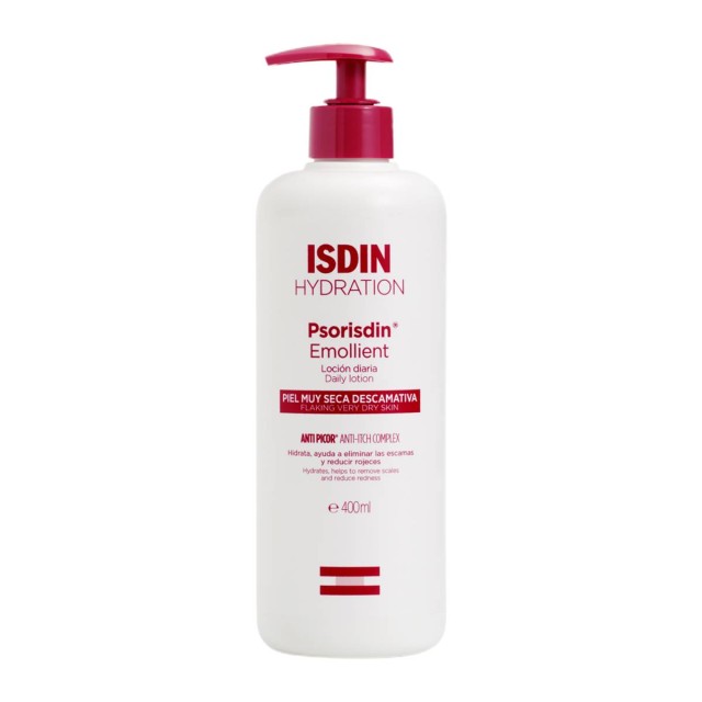 Isdin Psorisdin Emollient Daily Lotion  Καθημερινή Μαλακτική Λοσιόν για Δέρμα με Έντονη Ψωριασική Τάση 400ml