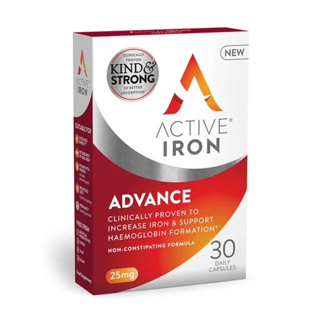 Bionat Active Iron Advance 25mg 30 κάψουλες
