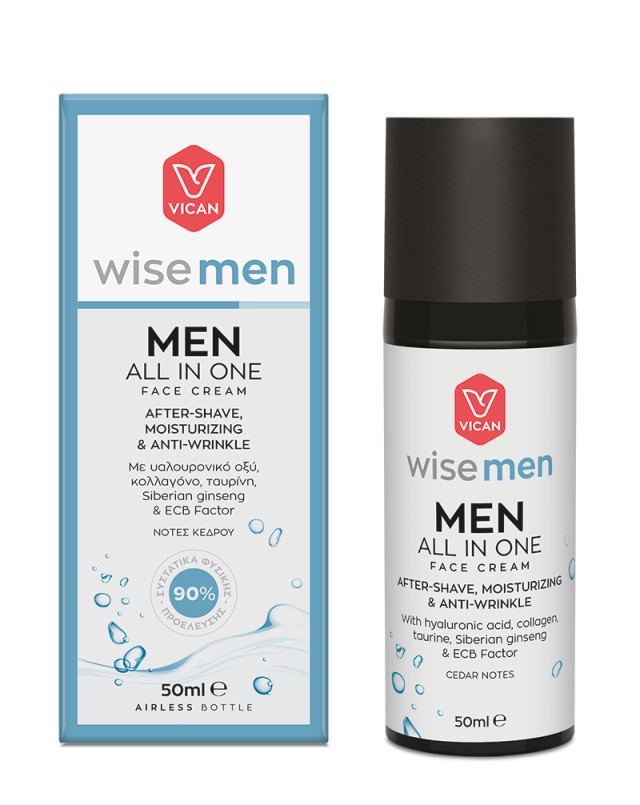 Vican Wise Men All in One After Shave & All-Day Face Cream  50ml