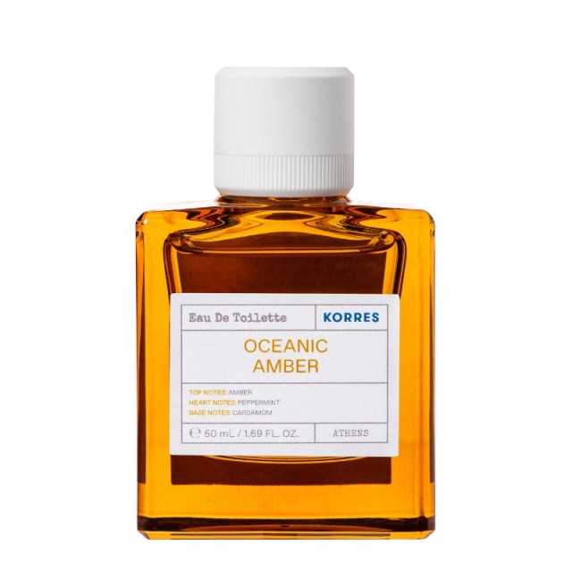Korres Oceanic Amber Eau De Toilette Άρωμα με Νότες Amber, Cardamom & Peppermint 50ml