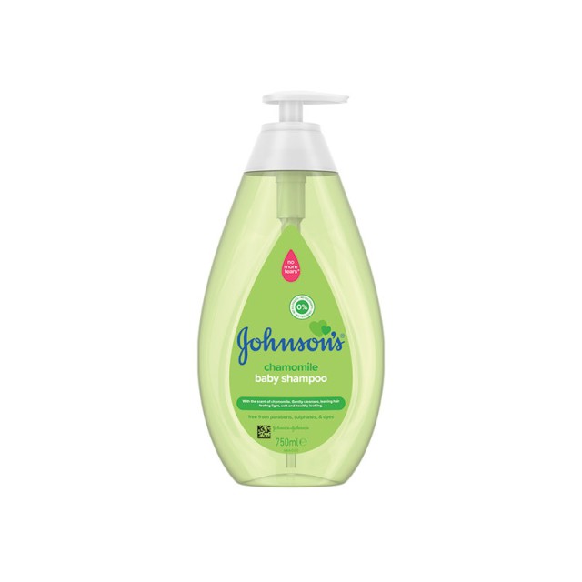 Johnsons Chamomile Baby Shampoo Βρεφικό Σαμπουάν Χαμομηλιού με Αντλία 750ml