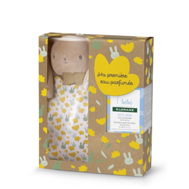 Klorane Bebe Premiere Eau Bebe Parfumee Βρεφικό Αρωματισμένο νερό 50ml & ΔΩΡΟ Αρκουδάκι