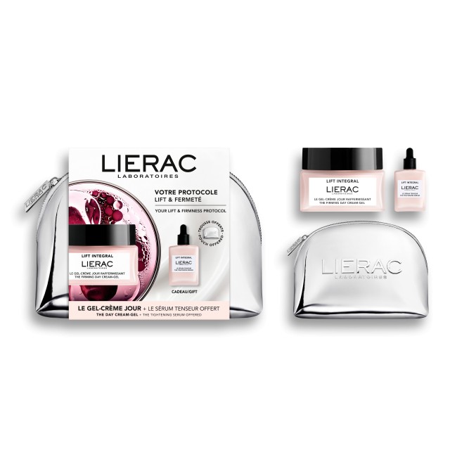 Lierac Promo Pack Lift Integral Η Συσφιγκτική Κρέμα-Gel Ημέρας 50ml & Δώρο Lift Integral Ο Συσφιγκτικός Ορός 15ml & Νεσεσέρ 1τεμ