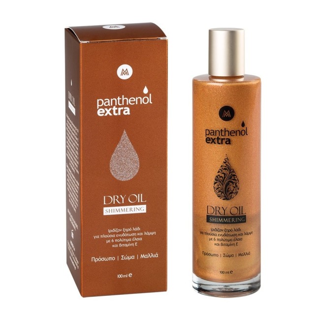 Panthenol Extra Shimmering Dry Oil Ιριδίζον Λάδι για Πρόσωπο & Σώμα 100ml