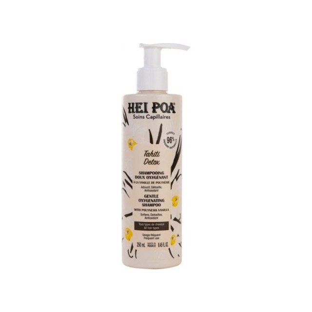 Hei Poa Tahiti Detox Gentle Oxygenating Shampoo Αναζωογονητικό Σαμπουάν για Όλους τους Τύπους Μαλλιών  250ml