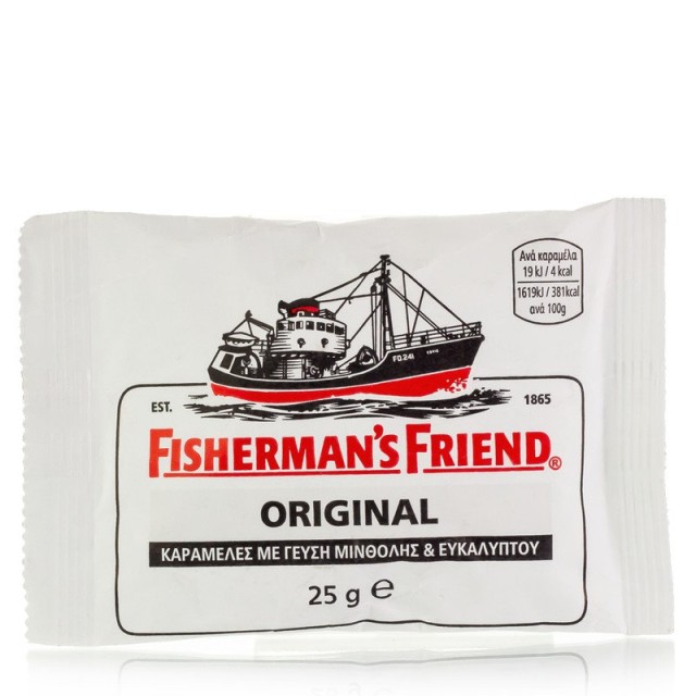 Fishermans Friend Καραμέλες για τον Πονόλαιμο με Γεύση Μινθόλης και Ευκάλύπτου 25 γραμμάρια