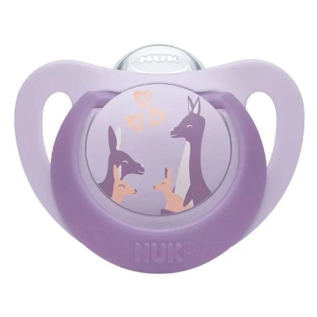 Nuk First Choice Πιπίλα Σιλικόνης 18-36m Μωβ Καγκουρό 1τμχ