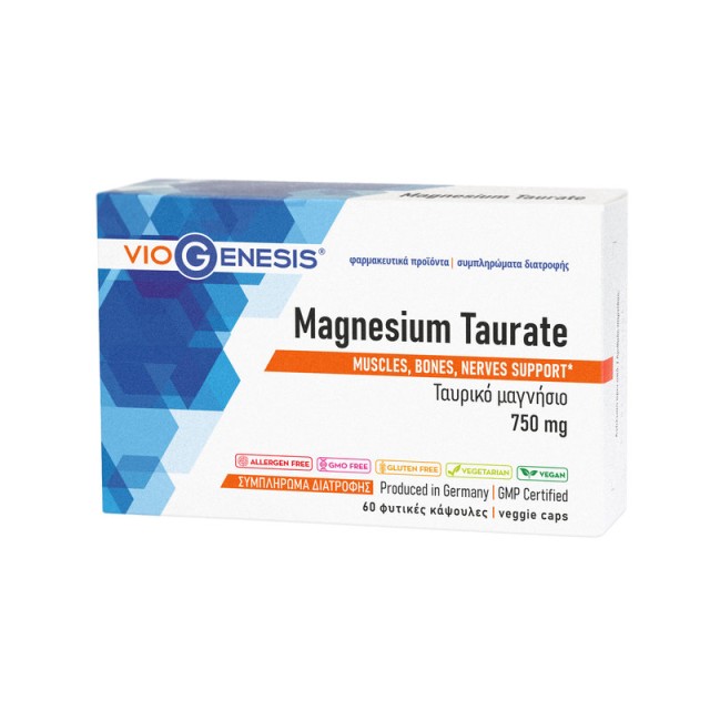 VioGenesis Magnesium Taurate 750mg 60 κάψουλες