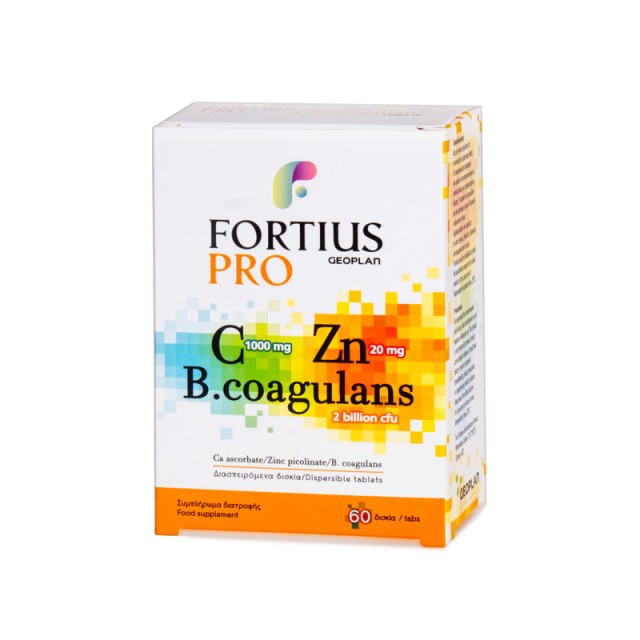 Geoplan Fortius Pro Vitamin C1000mg & Zn 20mg & Probiotics 60 ταμπλέτες