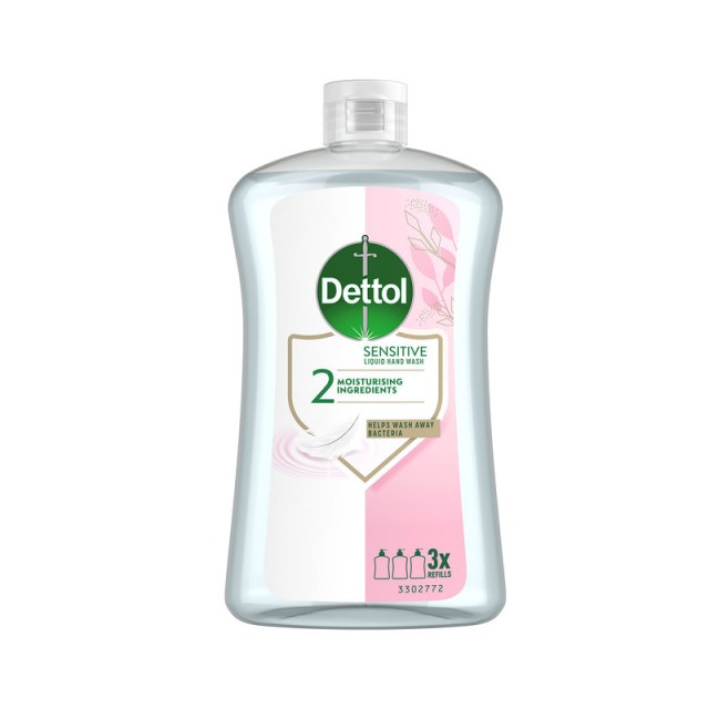 Dettol Ανταλλακτικό Κρεμοσάπουνο Χεριών Sensitive για Ευαίσθητες Επιδερμίδες 750ml
