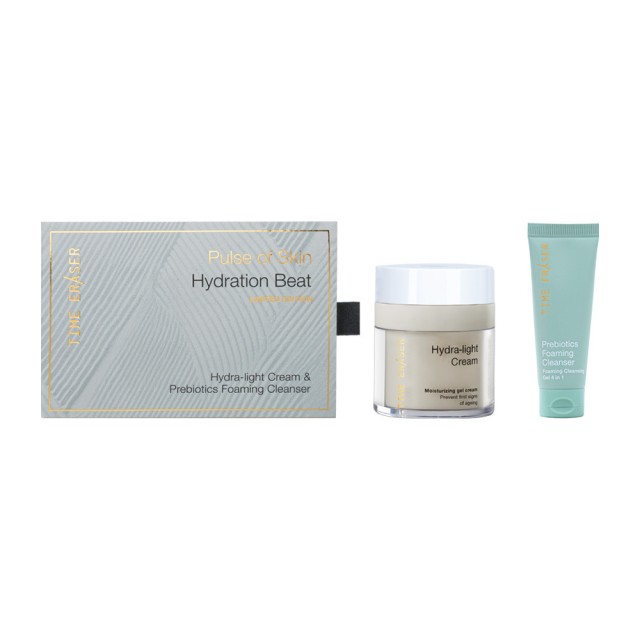 Time Eraser Promo Pulse of Skin Hydration Beat Hydra-Light Cream Αντιρυτιδική Κρέμα Προσώπου 50ml & Prebiotics Foaming Cleanser 20ml